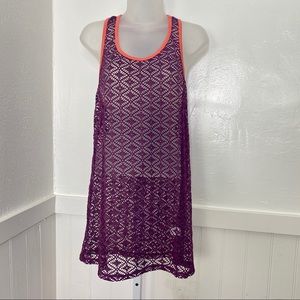 Miken Swim Purple Bathing Suit Cover Up | M